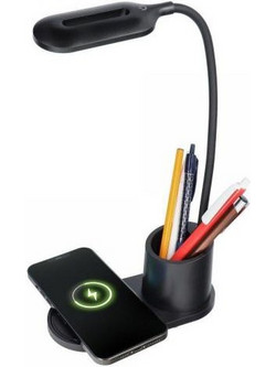 Φορτιστής κινητού Oem Led Desk Lamp with Wireless Charger 10W Black
