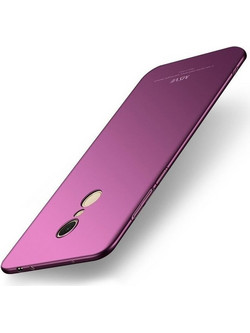 MSVII Σκληρή Θήκη PC + Tempered Glass Screen Protector - Purple (Xiaomi Redmi 5 Plus)