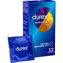Durex Natural XL Προφυλακτικά με Λιπαντικό 12τμχ
