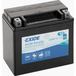 Exide Μπαταρία Μοτοσυκλέτας AGM12-12 200A 12Ah