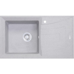 Ravenna Master Granite 78 Ένθετος Νεροχύτης Γρανίτη Grey 78x50cm