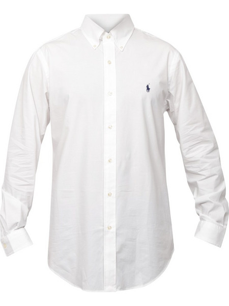 Polo Ralph Lauren Ανδρικό Πουκάμισο Βαμβακερό Μακρυμάνικο Κανονική Γραμμή Λευκό 710867364-002