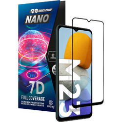 Crong 7D Nano Flexible Glass - Fullface Αντιχαρακτικό Υβριδικό Γυαλί Οθόνης Samsung Galaxy M23 - Black - 0.3mm (CRG-7DNANO-SGM23)