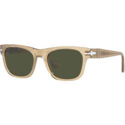 Persol PO3269S 1169/31 Ανδρικά Γυαλιά Ηλίου Τετράγωνα Κοκάλινα Λευκά με Πράσινο Polarized Φακό