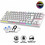 Armaggeddon MKA-2C Neo Μηχανικό Gaming Πληκτρολόγιο TenKeyLess με Custom Red Διακόπτες RGB White