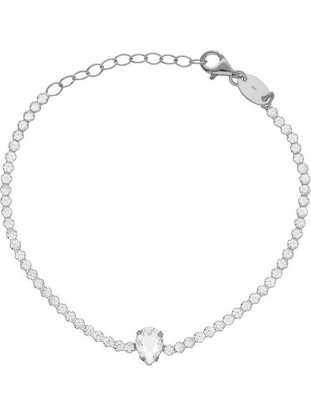 Victoria Cruz Γυναικείο Βραχιόλι Ριβιέρα από Ασήμι με Swarovski A4357-07HP