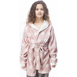 Galaxy Smile Παιδική Ρόμπα Fleece Χειμωνιάτικη Ροζ 853-22
