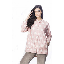 Galaxy Γυναικεία Ρόμπα Χειμωνιάτικη Fleece Ροζ 852-22