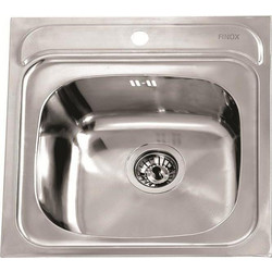 Gloria Bar Ένθετος Νεροχύτης Inox Σατινέ 48x48cm