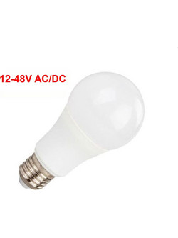 Λαμπτήρας Led E27 A60 8Watt Φυσικό λευκό 4000K 12-48V ΑC/DC 904092 Elite GEAFOS