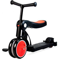 Asalvo Ride & Roll Παιδικό Πατίνι Τρίτροχο με Κάθισμα Κόκκινο