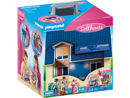 Playmobil Dollhouse Μοντέρνο Κουκλόσπιτο-Βαλιτσάκι για 4-10 Ετών 70985