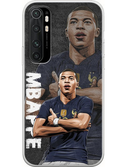 Θήκη Football Stars - Kylian Mbappe France Xiaomi Mi Note 10 Lite Flexible TPU (Διάφανη Σιλικόνη)