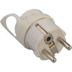 Φις σούκο αρσενικό λευκό 16Α 240V με γείωση KF-GBYC-1 - 147-10038