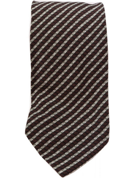 ARMANI COLLEZIONI ΓΡΑΒΑΤΑ 9CM ΡΙΓΕ ΜΠΟΡΝΤΩ