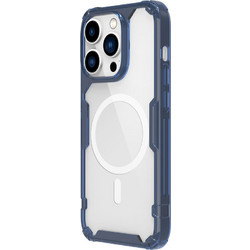 Nillkin Nature Shockproof Magsafe Back Cover Transparent / Blue (iPhone 14 Pro)