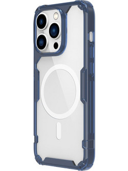 Nillkin Nature Shockproof Magsafe Back Cover Transparent / Blue (iPhone 14 Pro)
