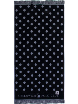 Greenwich Polo Club 3735 Πετσέτα Θαλάσσης Μαύρη 90x180cm