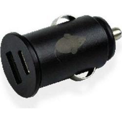 Φορτιστής Αυτοκινήτου Διπλός Usb/Usb-C 2,4A 46956595 Black Green Mouse