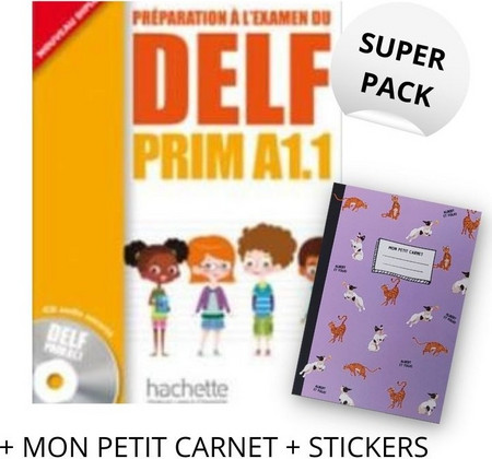 DELF PRIM A1.1 SUPER PACK (+ MON PETIT CARNET + STICKERS)