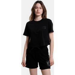 Target Γυναικείο Αθλητικό Crop Top Μαύρο S23/65206-Target
