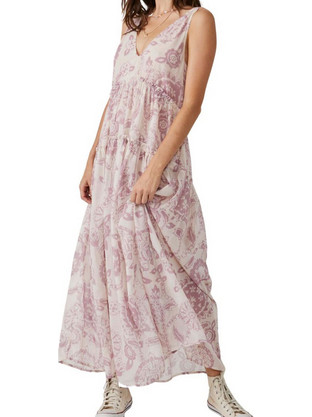 Free People Julianna Midi Καλοκαιρινό Καθημερινό Φόρεμα OB1640611