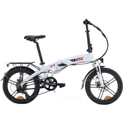 RKS TNT5 Pro Σπαστό Ηλεκτρικό Ποδήλατο Πόλης 20" 250W με 6 Ταχύτητες και Δισκόφρενα Λευκό