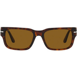 Persol PO3315S 24/33 Γυαλιά Ηλίου Τετράγωνα Κοκάλινα Ταρταρούγα με Πορτοκαλί Polarized Φακό