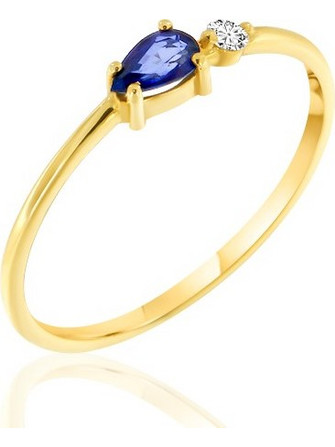 Κίτρινος Χρυσός 14Κ - 0.24ct/0.04ct