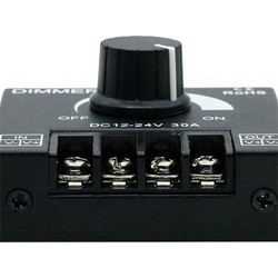 GloboStar Dimmer Επιτοίχιο Εξωτερικό Knob 12-24 Volt 30 Ampere 360/720 Watt 50041Κωδικός: 24002268