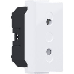 Acaelec Modys Πρίζα Διπολική Ασφαλείας 2P 10A 250VAC IP20 Λευκό (10101312520)