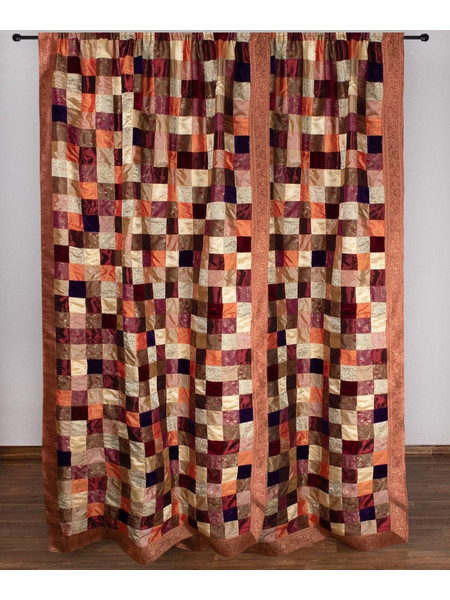 Silk Fashion Κουρτίνα με Τούνελ 150x275 6380 Μπορντώ
