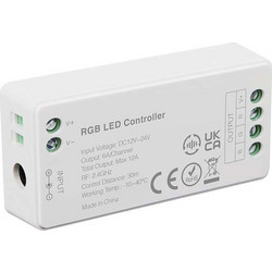 LED Controller 12-24V DC για Ταινίες LED RGB+W Λευκό Σώμα 2913 V-TAC