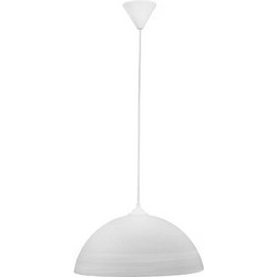 Heronia Lighting Κρεμαστό Φωτιστικό Οροφής με Κρύσταλλα Μονόφωτο E27 Λευκό Fasa GL-1020/35 1/L 02-0209