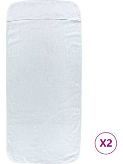 VidaXL Πετσέτα Θαλάσσης Λευκή 60x135cm 362669