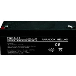 Μπαταρία σειρήνας Paradox Hellas 2.3 Ah / 12V