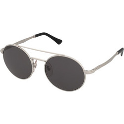 Persol PO2496S 518/B1 Ανδρικά Γυαλιά Ηλίου Στρογγυλά Μεταλλικά Ασημί με Γκρι Polarized Φακό