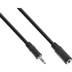 InLine(R) Audio Cable 3.5mm Stereo male to female 1m 99934