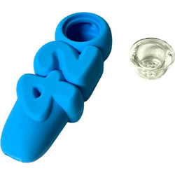 420 Silicone Pipe 10cm Γαλάζιο