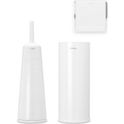 Brabantia 1003475 Σετ αξεσουάρ τουαλέτας ReNew White 3 τμχ