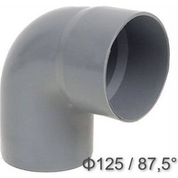 ΓΩΝΙΑ PVC ΑΠΟΧΕΤΕΥΣΗΣ 87.5 Φ125