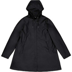 Rains Γυναικείο Μπουφάν Χειμωνιάτικο Softshell Μακρύ Μαύρο 18050-01