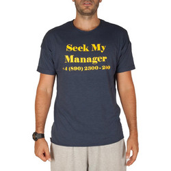 Sublevel T-shirt Seek My Manager Blue Z22381-BL