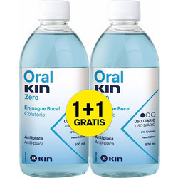 Kin Oral Zero Στοματικό Διάλυμα Κατά της Πλάκας 2x500ml