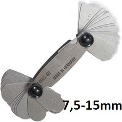Μετρητής ακτίνας 7,5-15mm Γερμανίας Vtools VT0715