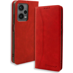 Bodycell Pu Leather Book Red (Xiaomi Redmi Note 12 5G)