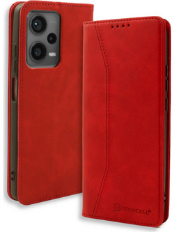 Bodycell Pu Leather Book Red (Xiaomi Redmi Note 12 5G)