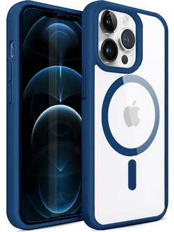 iPhone 12 Pro MagSafe Case clear Dark Blue