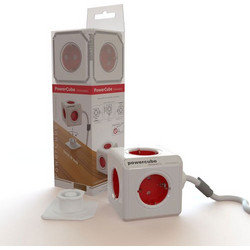 INTRONICS ΠΟΛΥΠΡΙΖΟ 5 ΘΕΣΕΩΝ POWERCUBE 3M WHITE/RED BN3046