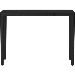 Κονσόλα Heart'n'Soul 5110 110x30x82cm Black Oak Umage Ατσάλι,Ξύλο